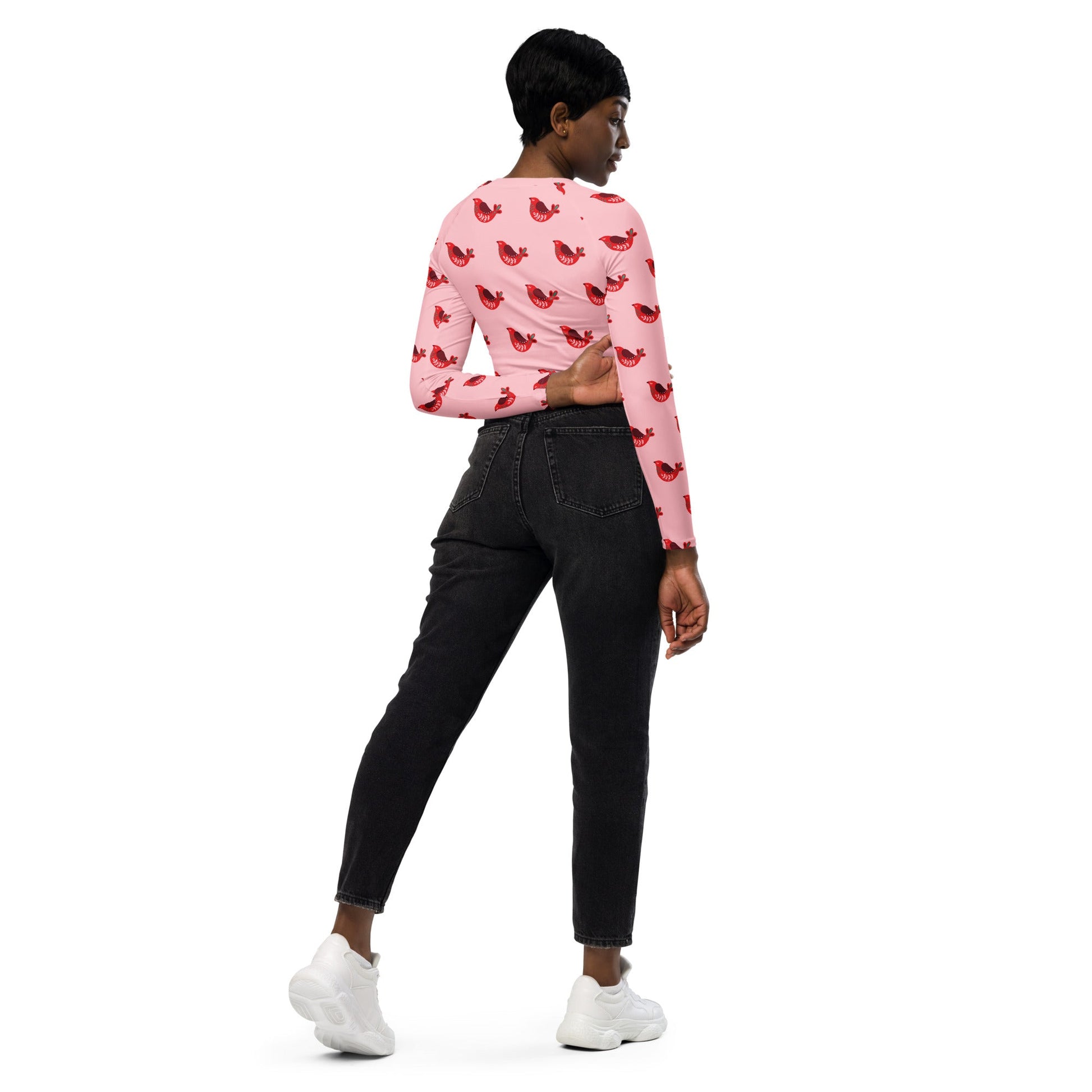 best Recycled long-sleeve crop top shop online at M2K Trends for