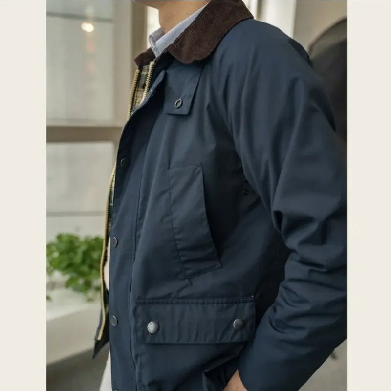 best Safari Jacket Men Waterproof Vintage Wax Jacket Windbreaker Coat Retro Clothing Casual Wear Collar Fold On Jacket shop online at M2K Trends for