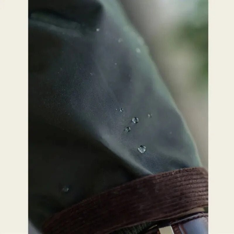 best Safari Jacket Men Waterproof Vintage Wax Jacket Windbreaker Coat Retro Clothing Casual Wear Collar Fold On Jacket shop online at M2K Trends for