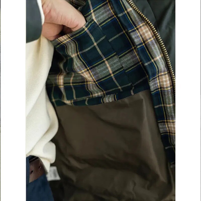 best Safari Jacket Men Waterproof Vintage Wax Jacket Windbreaker Coat Retro Clothing Casual Wear Collar Fold On Jacket shop online at M2K Trends for