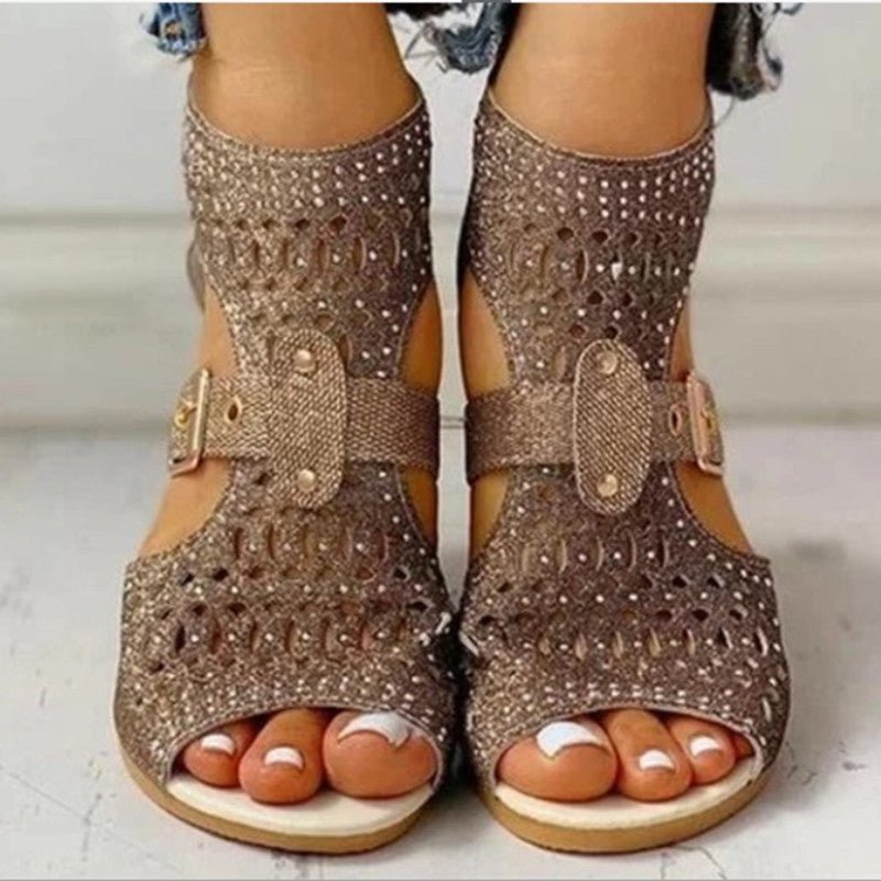 best Sandals Rivet Flat Sandals Women's Shoes sandals shop online at M2K Trends for #CanadaApparel #CanadianDesign