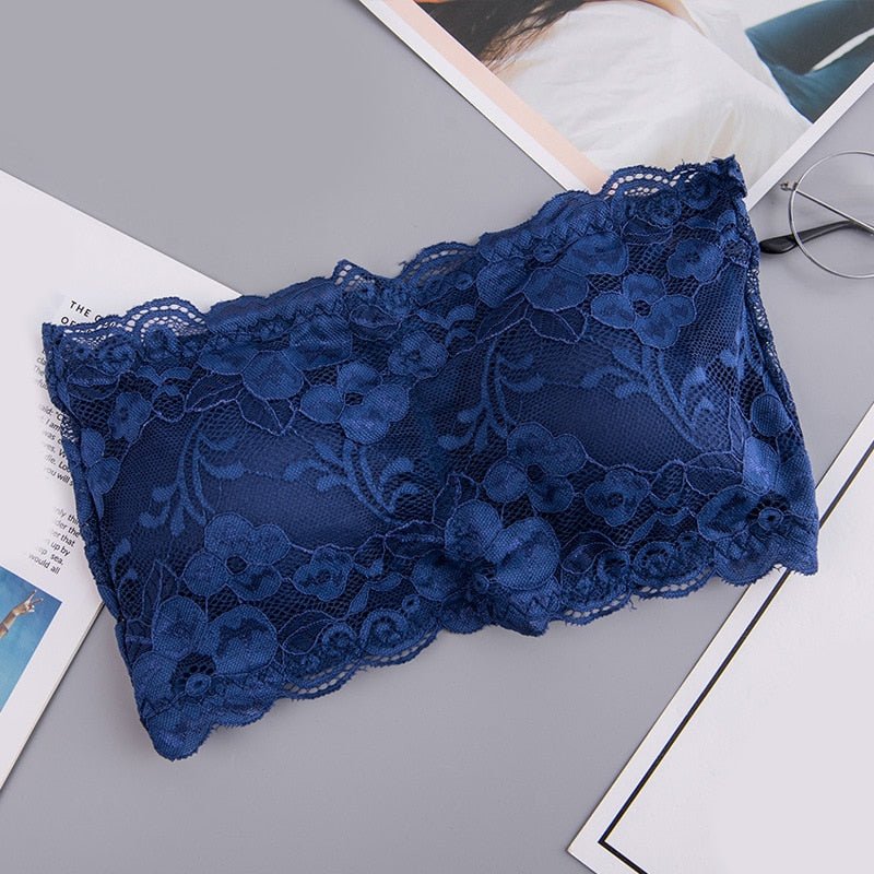 best Sexy Lace Bralette Tube Tops Bandeau Summer Women Lace Bra Tanks Crop Tops Bandeau Girl Underwear Hot Sale 0 shop online at M2K Trends for