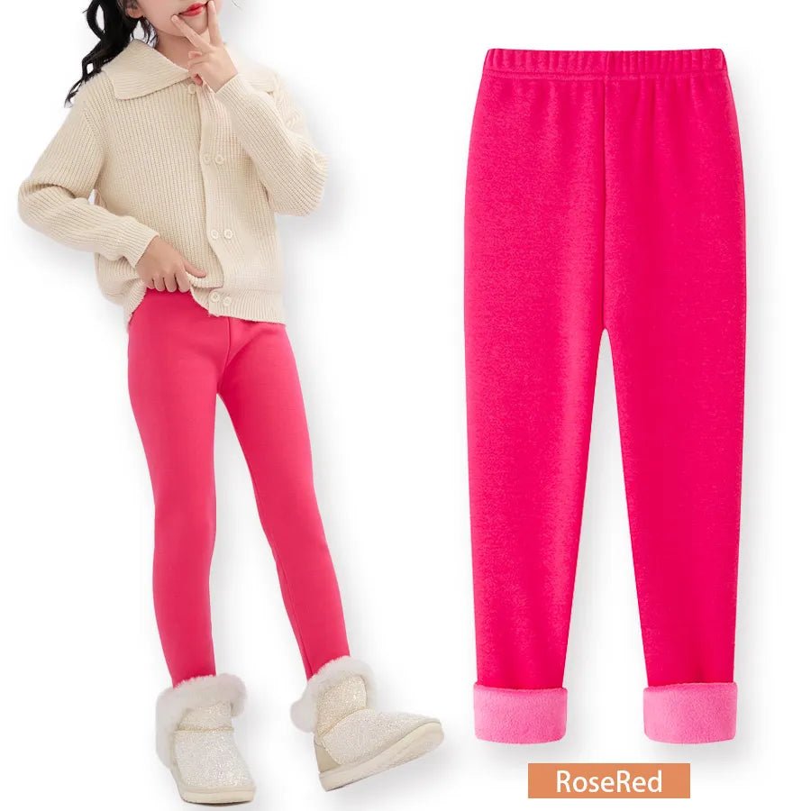 best SheeCute Girls Winter Warm Pants Kids Fleece Lined Leggings for 3-11 Years SCW7101 shop online at M2K Trends for