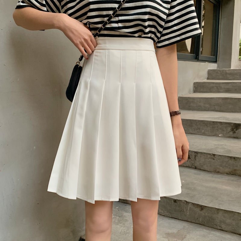 best Skirts Pleated Women High Waist Summer Knee-length Preppy Style Harajuku Y2k Hot Sale Street School Cosplay Casual Female Faldas 0 shop online at M2K Trends for