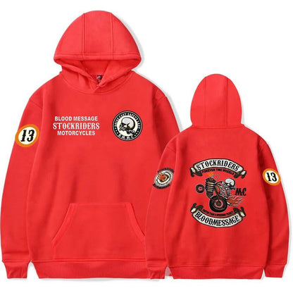 best Skull Stockriders Motorcycle Sweatshirts Hoodie Men/Women skull locomotive Sweatshirt Hoodies Streetwear Harajuku Jacket Coat shop online at M2K Trends for