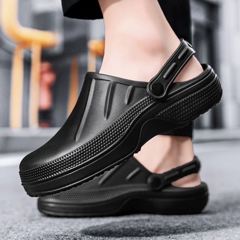 best Slippers Clogs Non-slip Waterproof Oil-proof Work Shoes Garden Nursing Resistant Cook Chef Shoes shop online at M2K Trends for