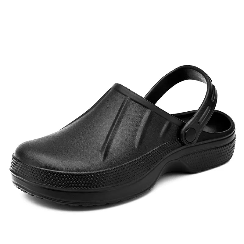 best Slippers Clogs Non-slip Waterproof Oil-proof Work Shoes Garden Nursing Resistant Cook Chef Shoes shop online at M2K Trends for