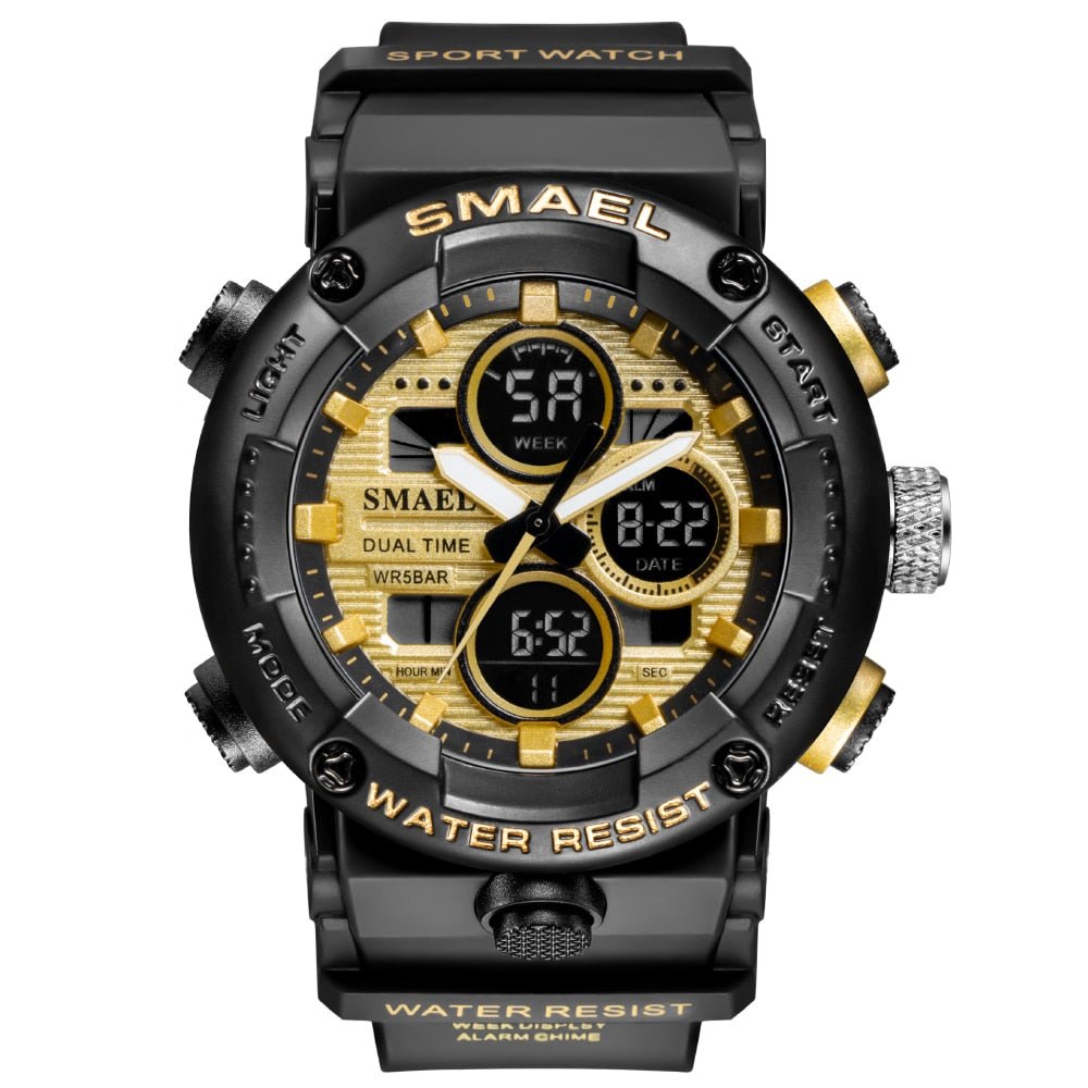 best SMAEL Sport Watch Men Waterproof LED Digital Watches Stopwatch Big Dial Clock For Male 8038 relogio masculino Men Watches Quartz Jewelry & Watches shop online at M2K Trends for Black Watch