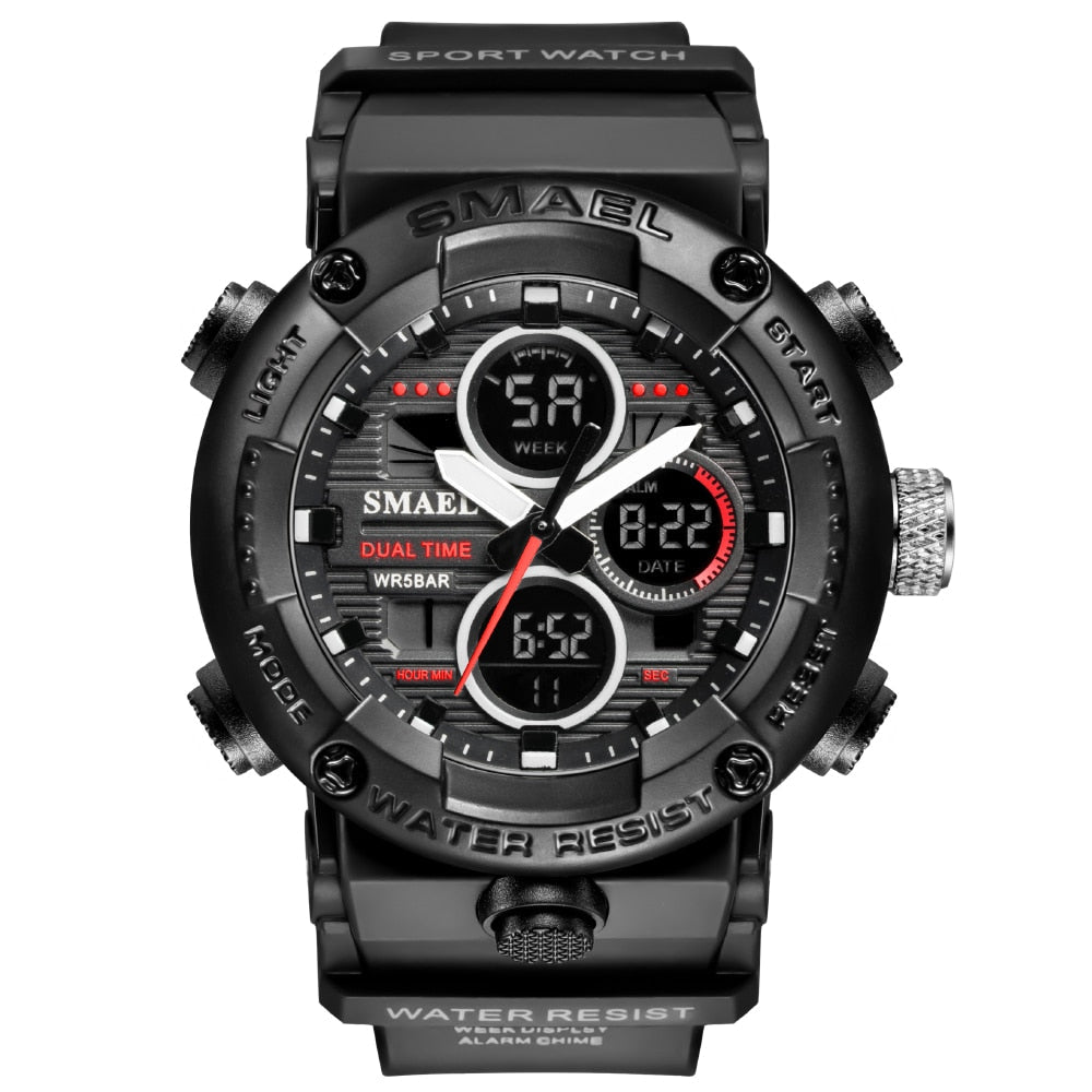 best SMAEL Sport Watch Men Waterproof LED Digital Watches Stopwatch Big Dial Clock For Male 8038 relogio masculino Men Watches Quartz Jewelry & Watches shop online at M2K Trends for Black Watch