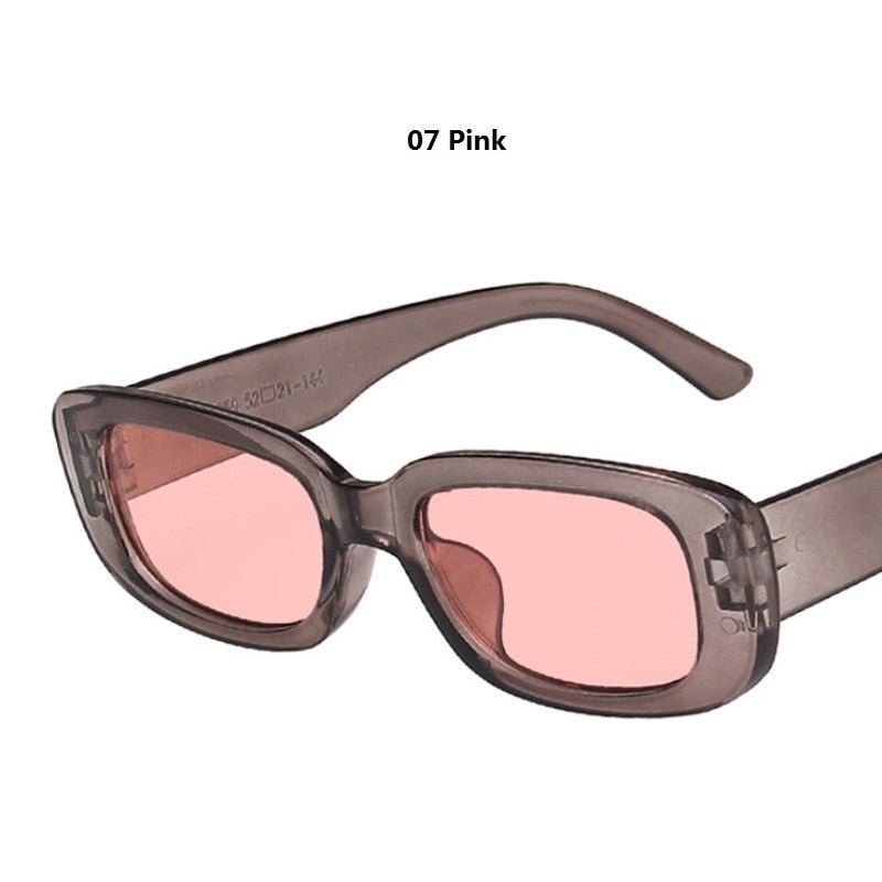 best Small Rectangle Sunglasses Women Oval Vintage Brand Designer Square Sun Glasses For Women Shades Female Eyewear Anti-glare UV400 0 shop online at M2K Trends for