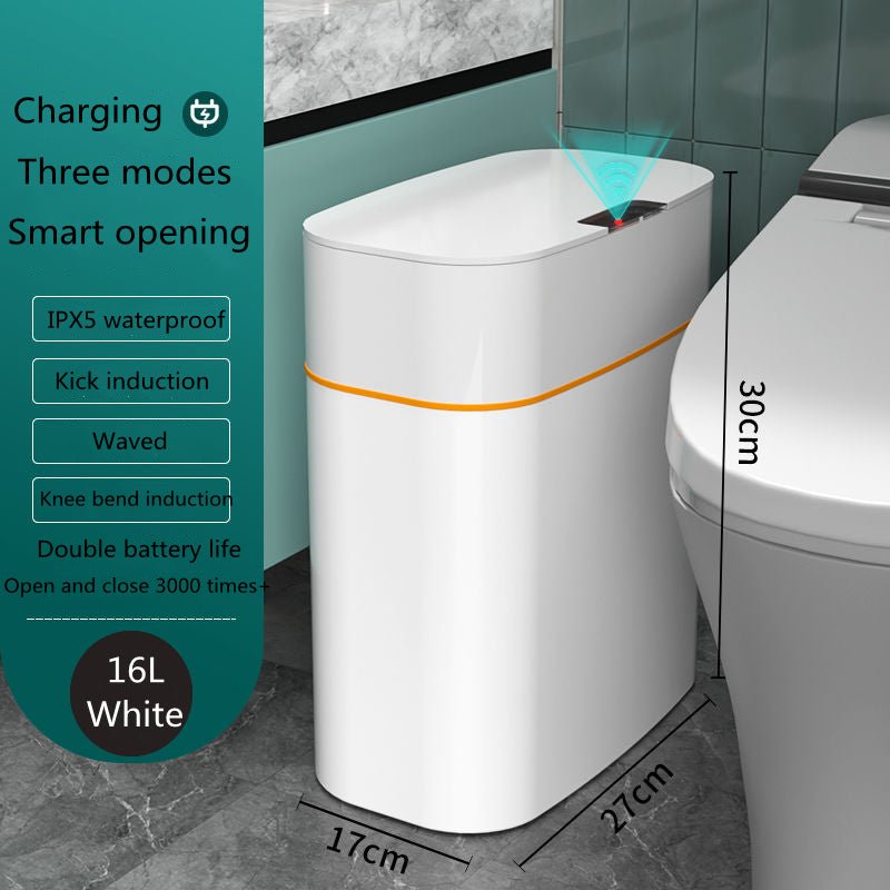 best Smart Trash Can With Lid For Bedroom And Living Room Kitchen Storage Box Trash Can Induction Small Car Box Automatic Smart Dustbin Smart Trash Bin 0 shop online at M2K Trends for smart