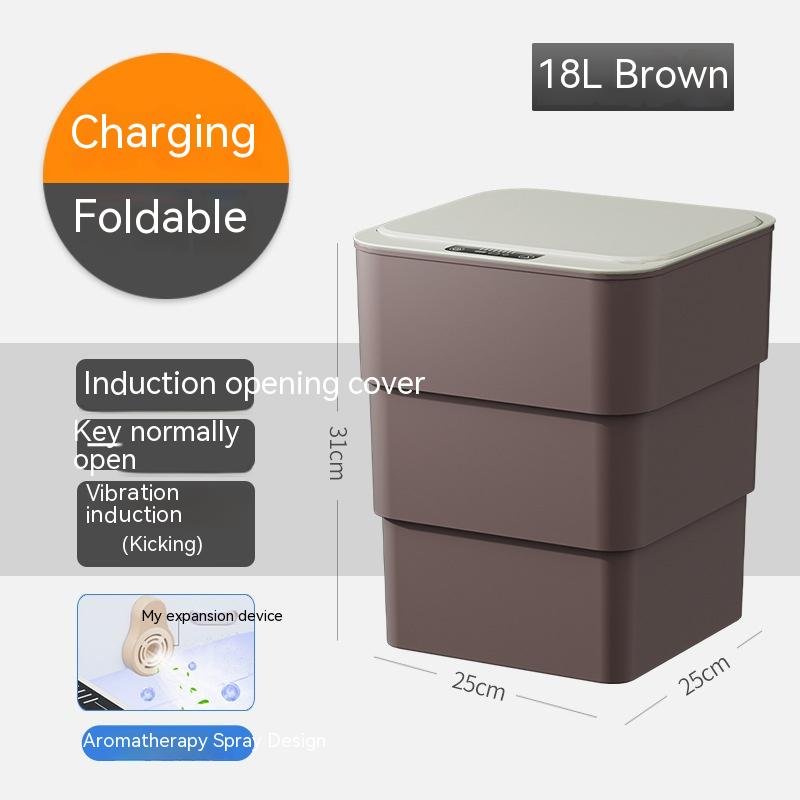 best Smart Trash Can With Lid For Bedroom And Living Room Kitchen Storage Box Trash Can Induction Small Car Box Automatic Smart Dustbin Smart Trash Bin 0 shop online at M2K Trends for smart