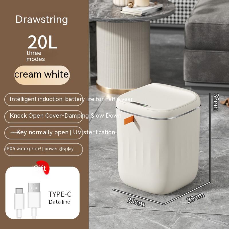 best Smart Trash Can With Lid For Bedroom And Living Room Kitchen Storage Box Trash Can Induction Small Car Box Automatic Smart Dustbin Smart Trash Bin 0 shop online at M2K Trends for smart