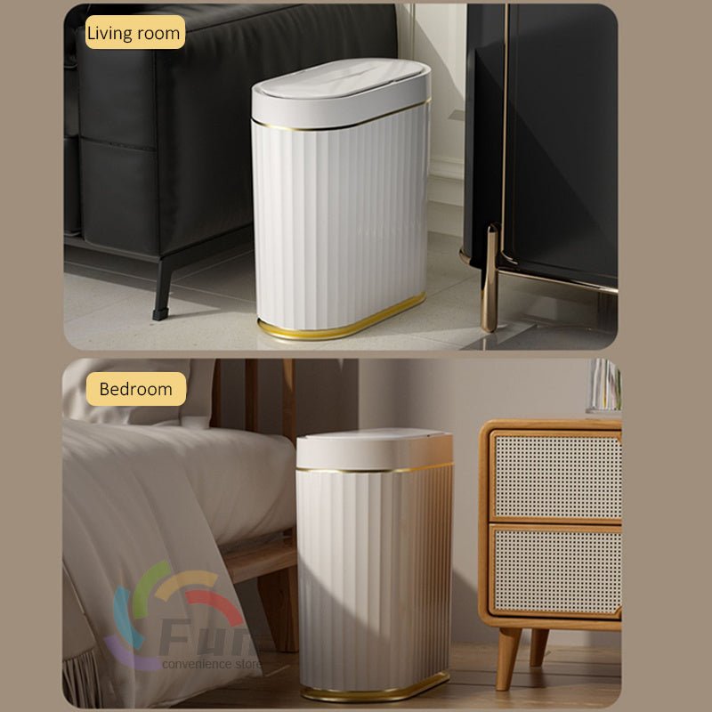 best Smart Trash Can With Lid For Bedroom And Living Room Kitchen Storage Box Trash Can Induction Small Car Box Automatic Smart Dustbin Smart Trash Bin 0 shop online at M2K Trends for smart