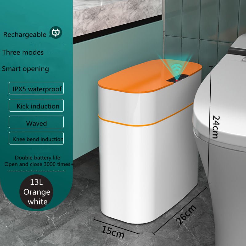 best Smart Trash Can With Lid For Bedroom And Living Room Kitchen Storage Box Trash Can Induction Small Car Box Automatic Smart Dustbin Smart Trash Bin 0 shop online at M2K Trends for smart