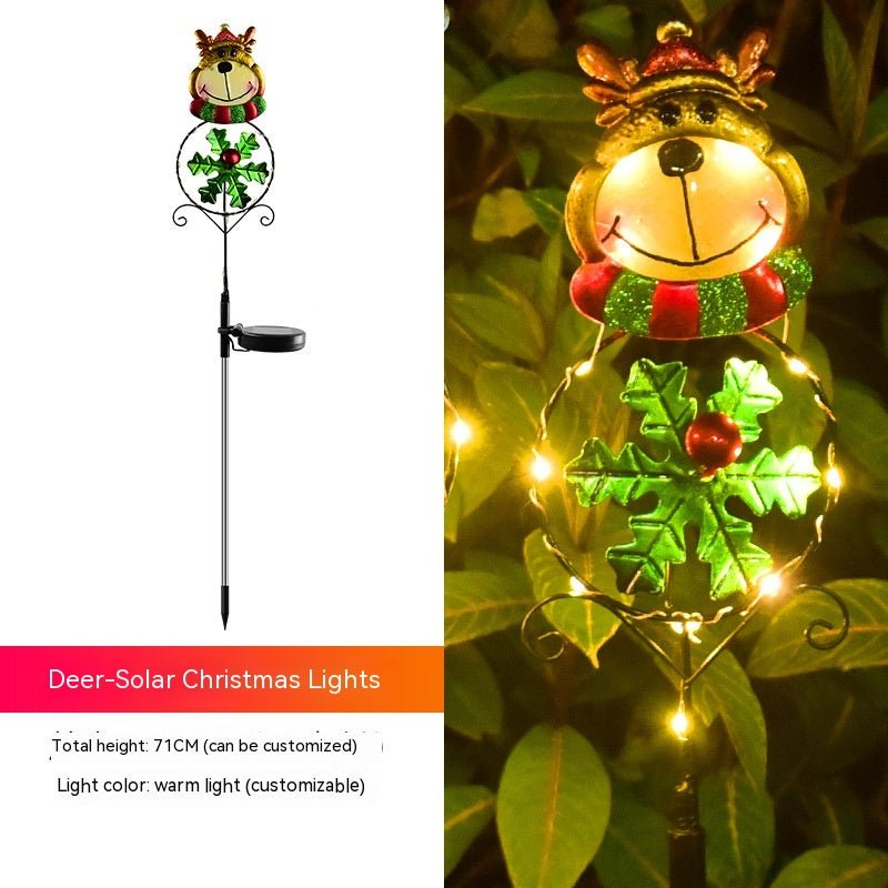 best Solar Christmas Led Snowman Elk Ground Plug Light 0 shop online at M2K Trends for