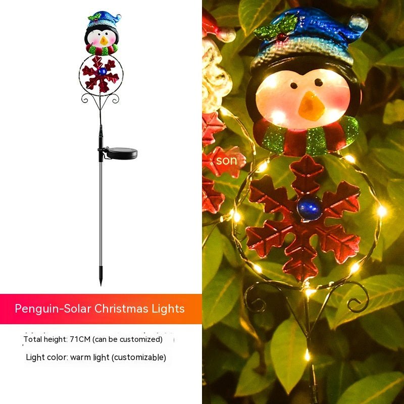 best Solar Christmas Led Snowman Elk Ground Plug Light 0 shop online at M2K Trends for