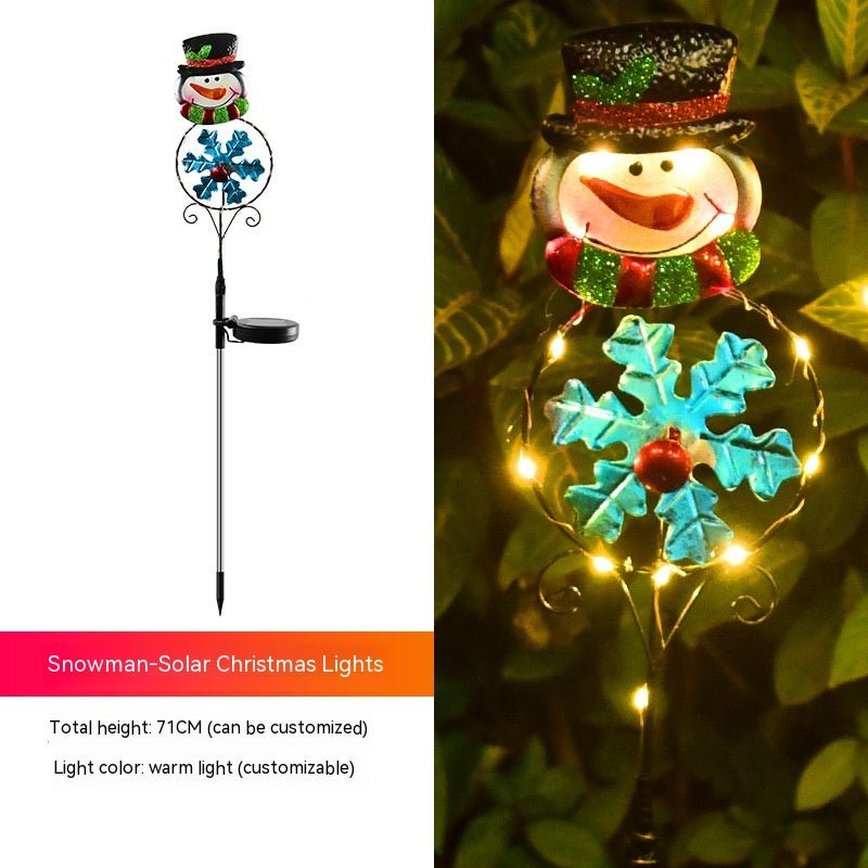 best Solar Christmas Led Snowman Elk Ground Plug Light 0 shop online at M2K Trends for