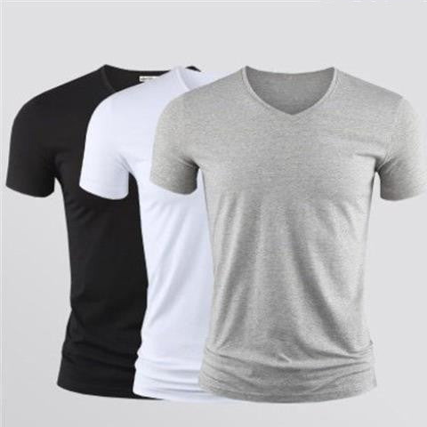 best Solid Color Round Neck Slim Half Sleeve t-Shirt 0 shop online at M2K Trends for