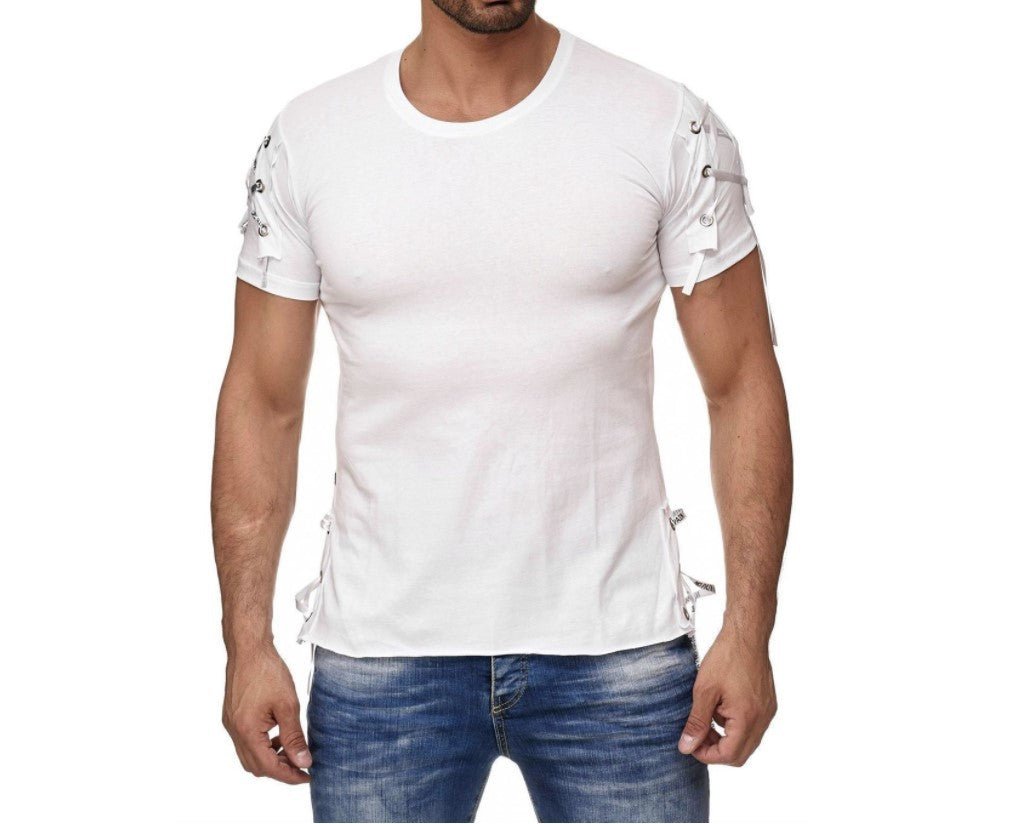 best Solid Slim Fit Sports Collarless Youth Cuff T-Shirt Shirts & Tops shop online at M2K Trends for black t shirt women