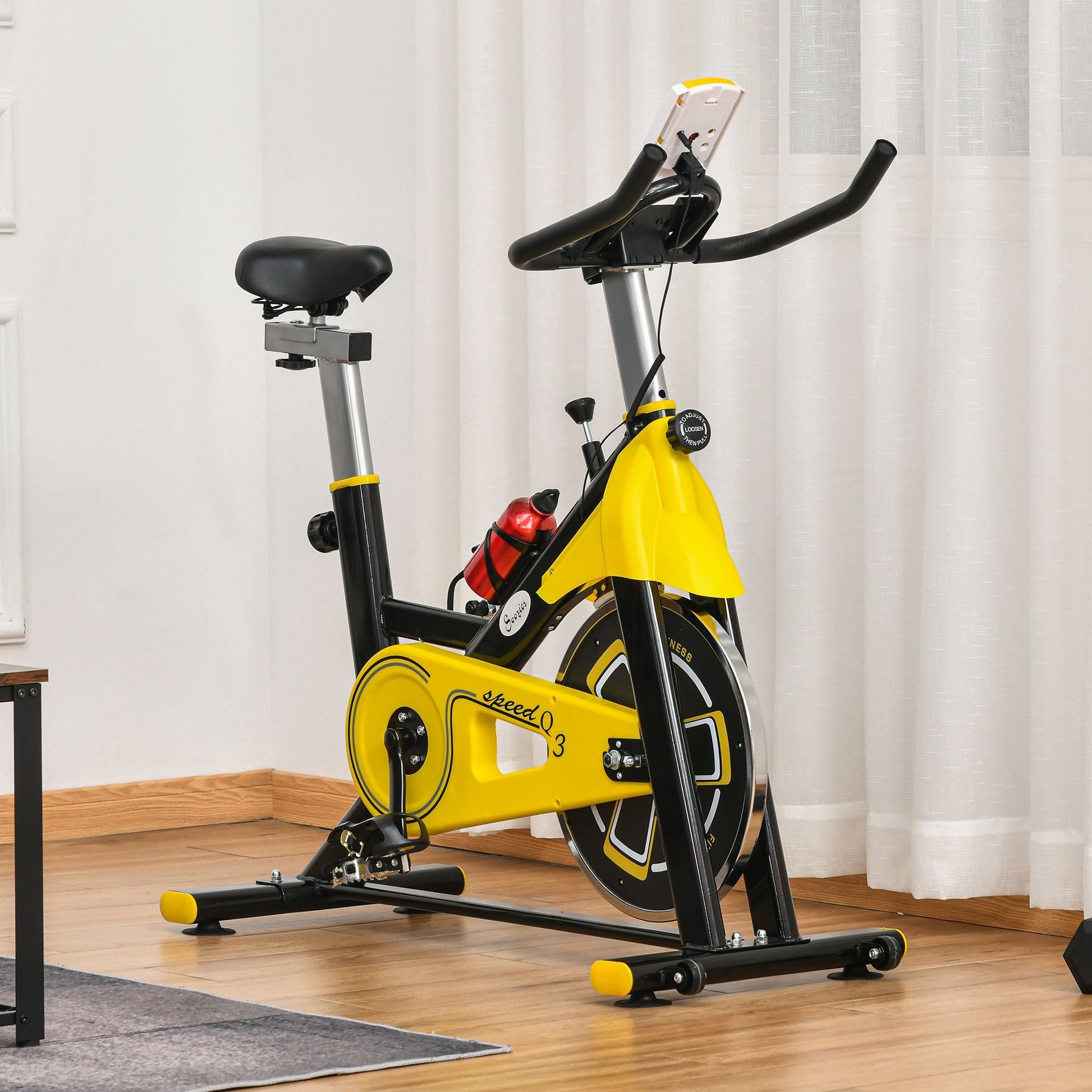 best Soozier Stationary Bike, Indoor Cardio Workout Cycling Bike with Belt Home & Garden shop online at M2K Trends for Bicycle