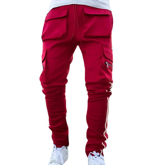 best Sports Pants Men's Casual Pants Trendy Brand Loose Straight Reflective Clothing shop online at M2K Trends for mens pants