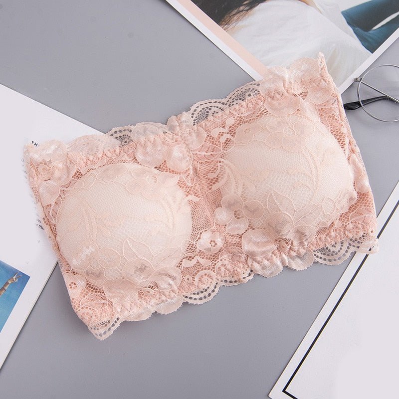 best Spring Summer Women Bra Seamless Tube Top Bra Strapless Bandeau Push up Bra Women's Underwear Basic Stretch Underwear Lingerie 0 shop online at M2K Trends for