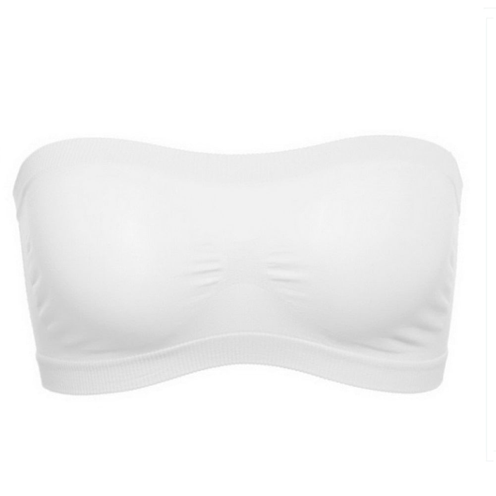 best Spring Summer Women Bra Seamless Tube Top Bra Strapless Bandeau Push up Bra Women's Underwear Basic Stretch Underwear Lingerie 0 shop online at M2K Trends for