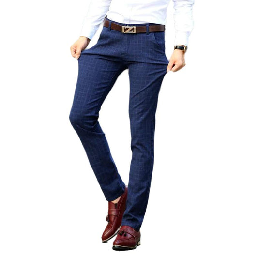 best Straight Slim Korean Style Trendy All-match Youth Business Stretch Pants Men men`s pants shop online at M2K Trends for mens pants