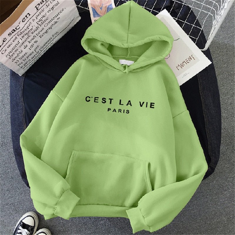 best Streetwear Hoodies Letter Printed Women Sweatshirt Autumn Winter Long Sleeve Harajuku Pullovers Hooded Sweater sudadera mujer 0 shop online at M2K Trends for