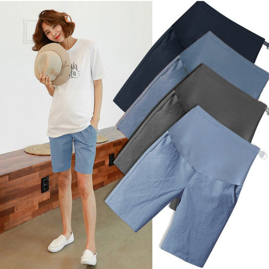 best Summer cotton and linen loose pregnant women shorts 0 shop online at M2K Trends for