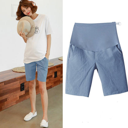 best Summer cotton and linen loose pregnant women shorts 0 shop online at M2K Trends for