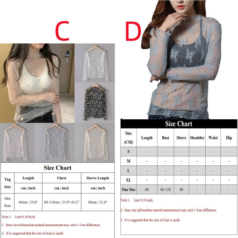 best Summer New Women Sunscreen Inner Wear Chiffon mesh Shirt Thin Shirt Butterfly Perspective Mesh Half-high Tops mesh bottom shirt 0 shop online at M2K Trends for