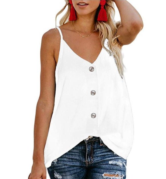 best Summer Sexy Thin Shoulder Strap Top Women New Casual Top Clothing shop online at M2K Trends for women top