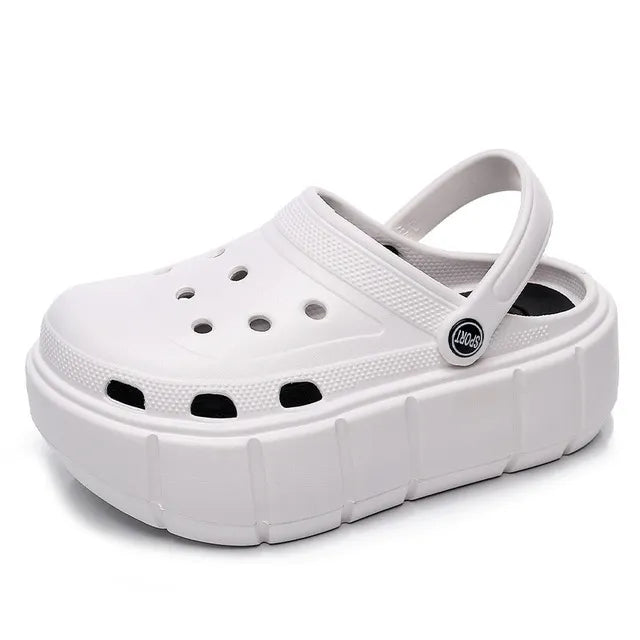 best Summer Women Clogs Quick Dry Wedges Platform Garden Shoes Beach Sandals Home Slippers Thick Sole Increased Flip Flops for Women shop online at M2K Trends for