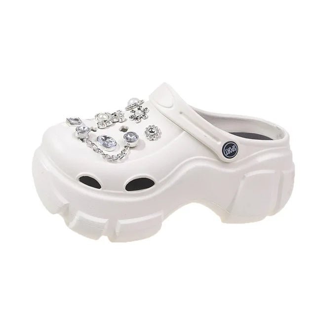 best Summer Women Clogs Quick Dry Wedges Platform Garden Shoes Beach Sandals Home Slippers Thick Sole Increased Flip Flops for Women shop online at M2K Trends for