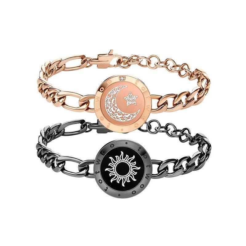 best Sun-Moon Smart Sensing Couple Bracelet Sun-Moon Smart Sensing Couple Bracelet shop online at M2K Trends for gift