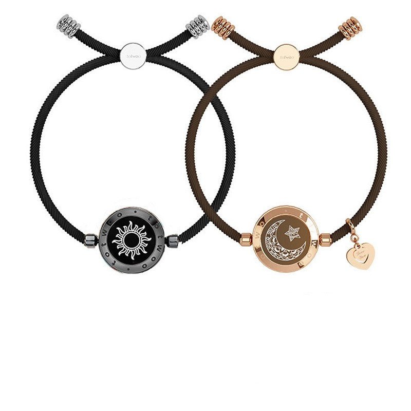 best Sun-Moon Smart Sensing Couple Bracelet Sun-Moon Smart Sensing Couple Bracelet shop online at M2K Trends for gift