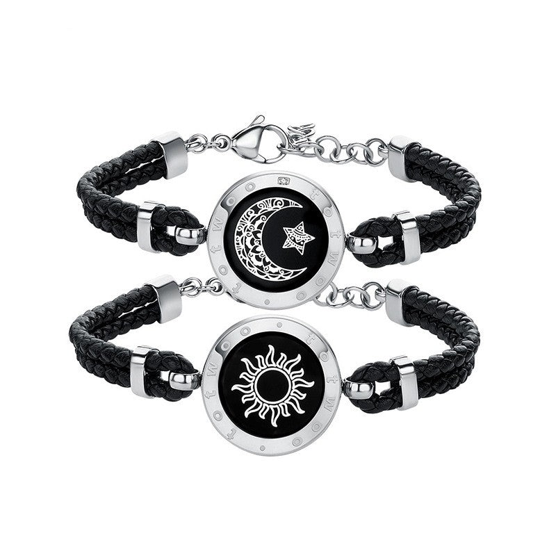 best Sun-Moon Smart Sensing Couple Bracelet Sun-Moon Smart Sensing Couple Bracelet shop online at M2K Trends for gift