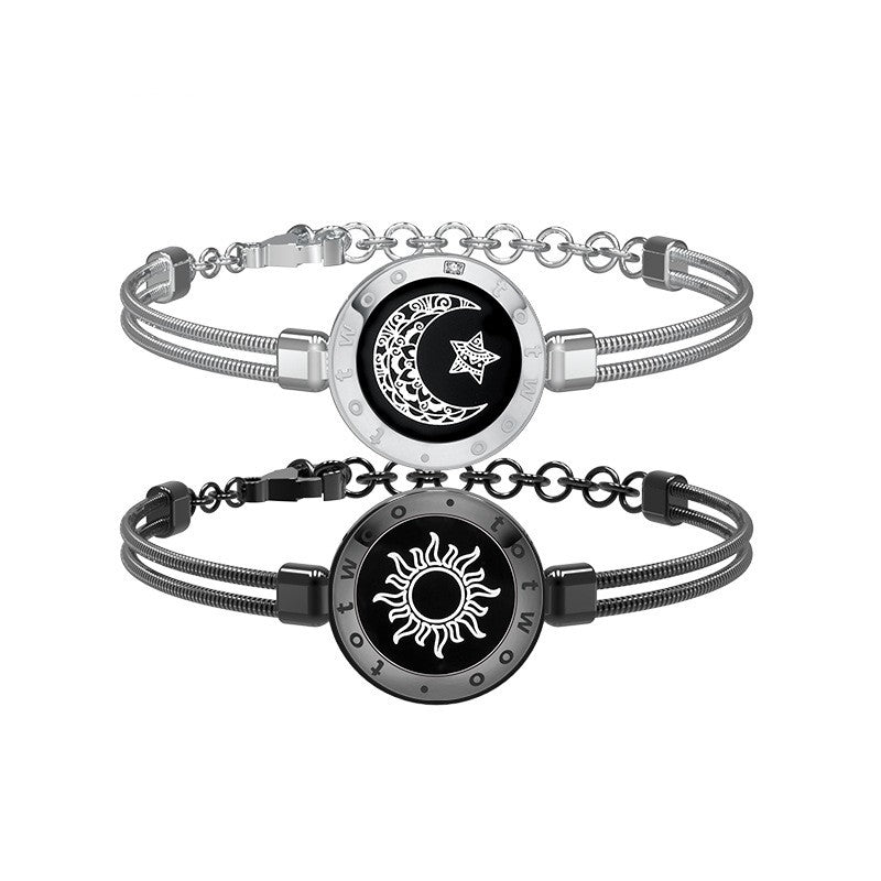 best Sun-Moon Smart Sensing Couple Bracelet Sun-Moon Smart Sensing Couple Bracelet shop online at M2K Trends for gift