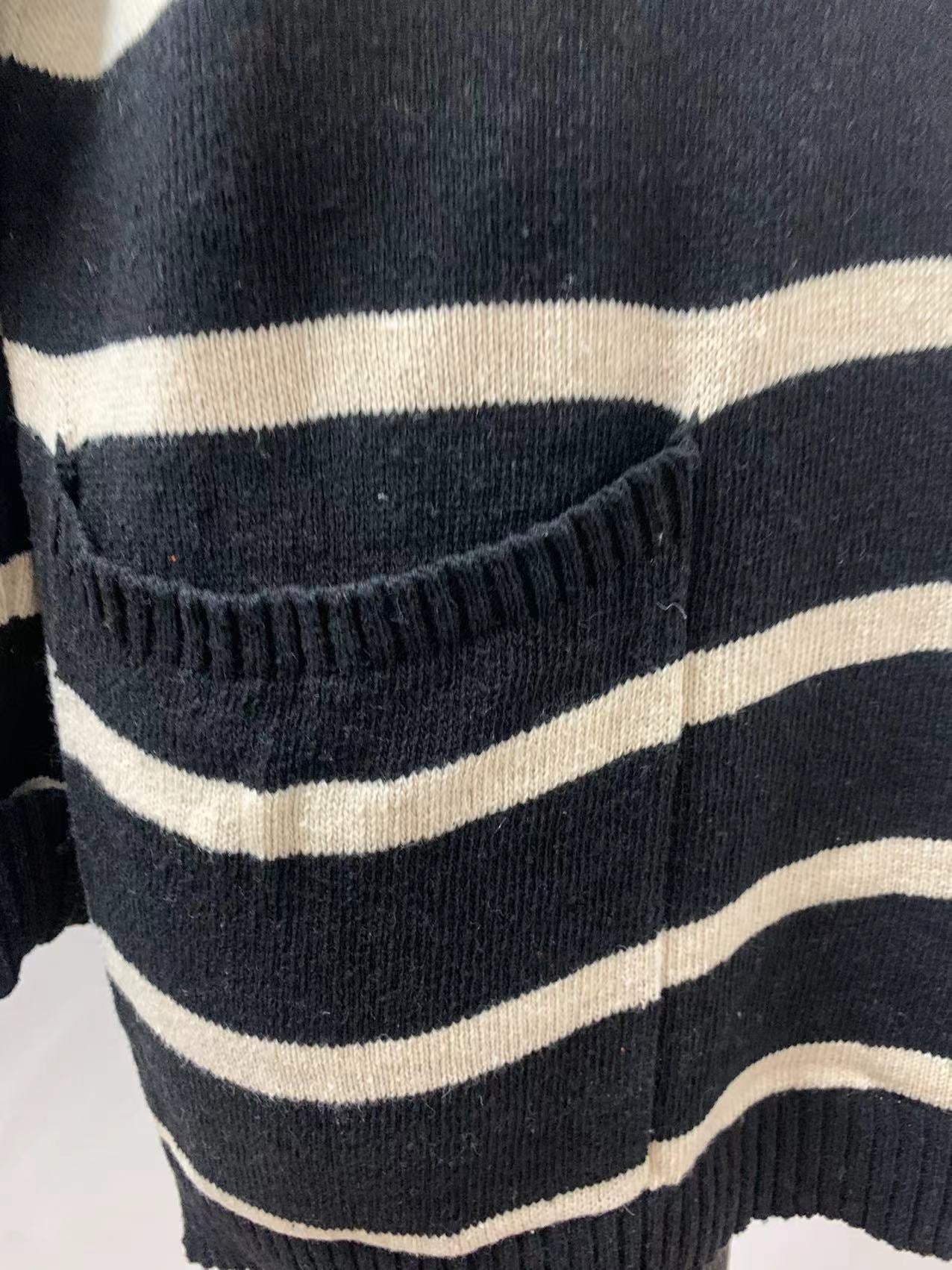 best Sweater Contrast Stripe Pullover Crewneck Sweater 0 shop online at M2K Trends for