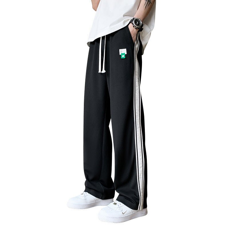 best Sweatpants Men's Striped Fashion Straight Loose 0 shop online at M2K Trends for