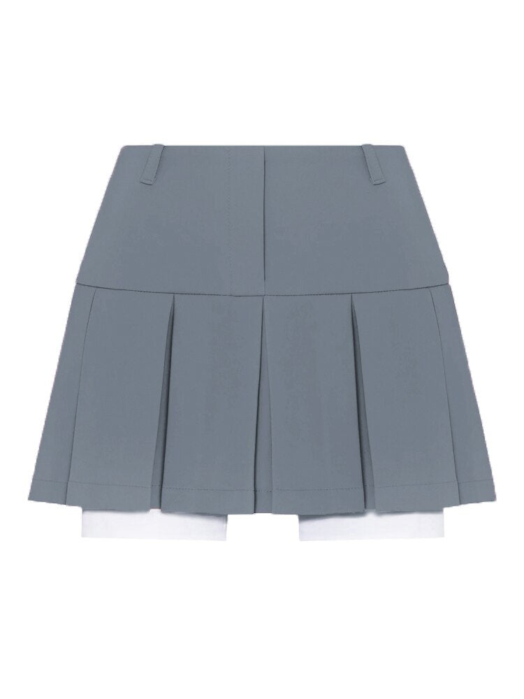 best Taruxy New Mini Skirt For Women Cute High Waist Fashion Y2K Skirts Set 2022 Casual Streetwear Womens Bottom Black Pleated Skirts 0 shop online at M2K Trends for