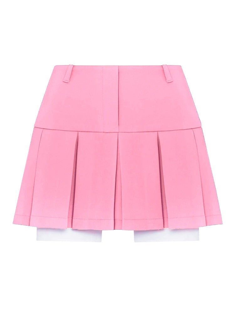 best Taruxy New Mini Skirt For Women Cute High Waist Fashion Y2K Skirts Set 2022 Casual Streetwear Womens Bottom Black Pleated Skirts 0 shop online at M2K Trends for