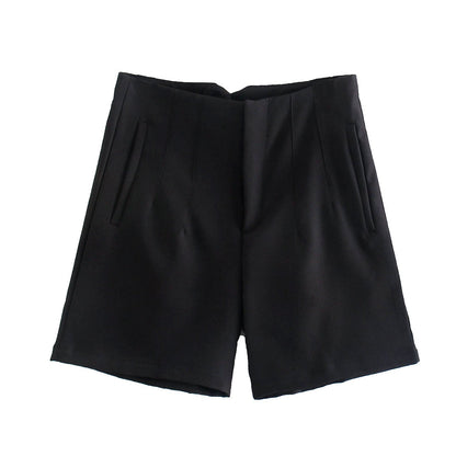 best Temperament Simple High Waist Casual Shorts Women 0 shop online at M2K Trends for