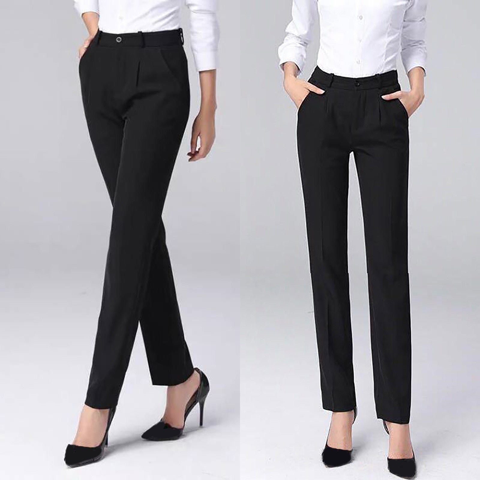 best Top Sell Wide Pants For Women Work Straight Mid Waist Chinos Button Down Straight Long Trousers Cargo Pants For Women Plus Size 0 shop online at M2K Trends for women pants