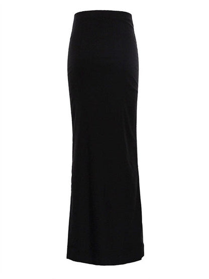 best Tossy Fashion For Women Black Long Skirts High Waist Slim Seamless Elegant Ladies Gown Casual Summer 2023 New Female Maxi Skirts 0 shop online at M2K Trends for