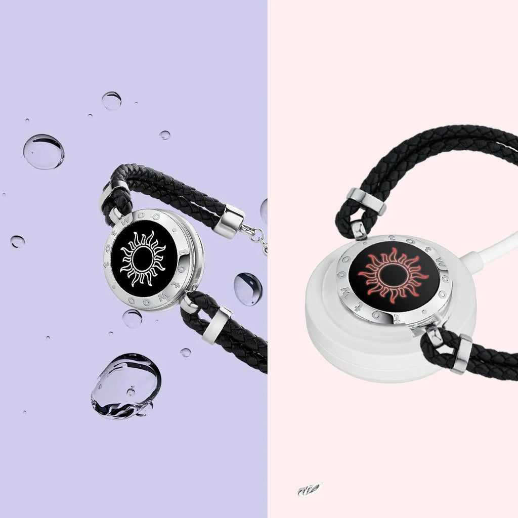 best TOTWOO Long Distance Touch Bracelets for Couples ,Light up&Vibration Relationship Gifts for Lovers Smart Jewelry Love Bracelets Accessories shop online at M2K Trends for