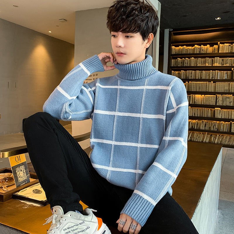 best Turtleneck sweater men's knit sweater personality sweater 0 shop online at M2K Trends for