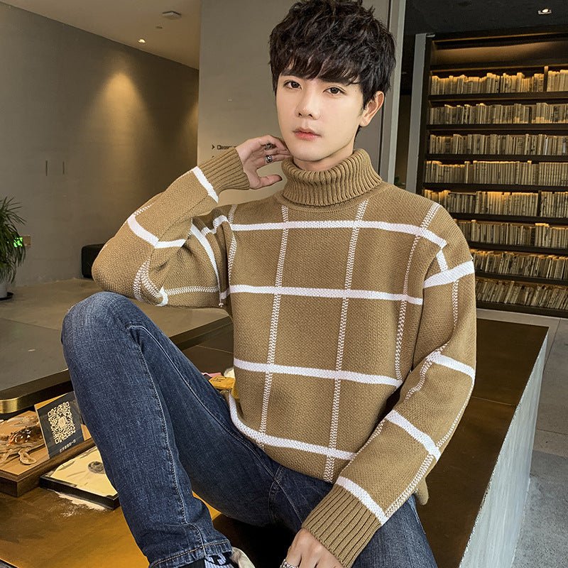 best Turtleneck sweater men's knit sweater personality sweater 0 shop online at M2K Trends for